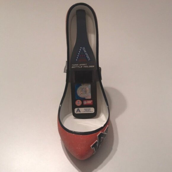 🧡💙 Auburn University Glitter High Heel Bottle Holder | Collegiate Team Spirit - Picture 2 of 8